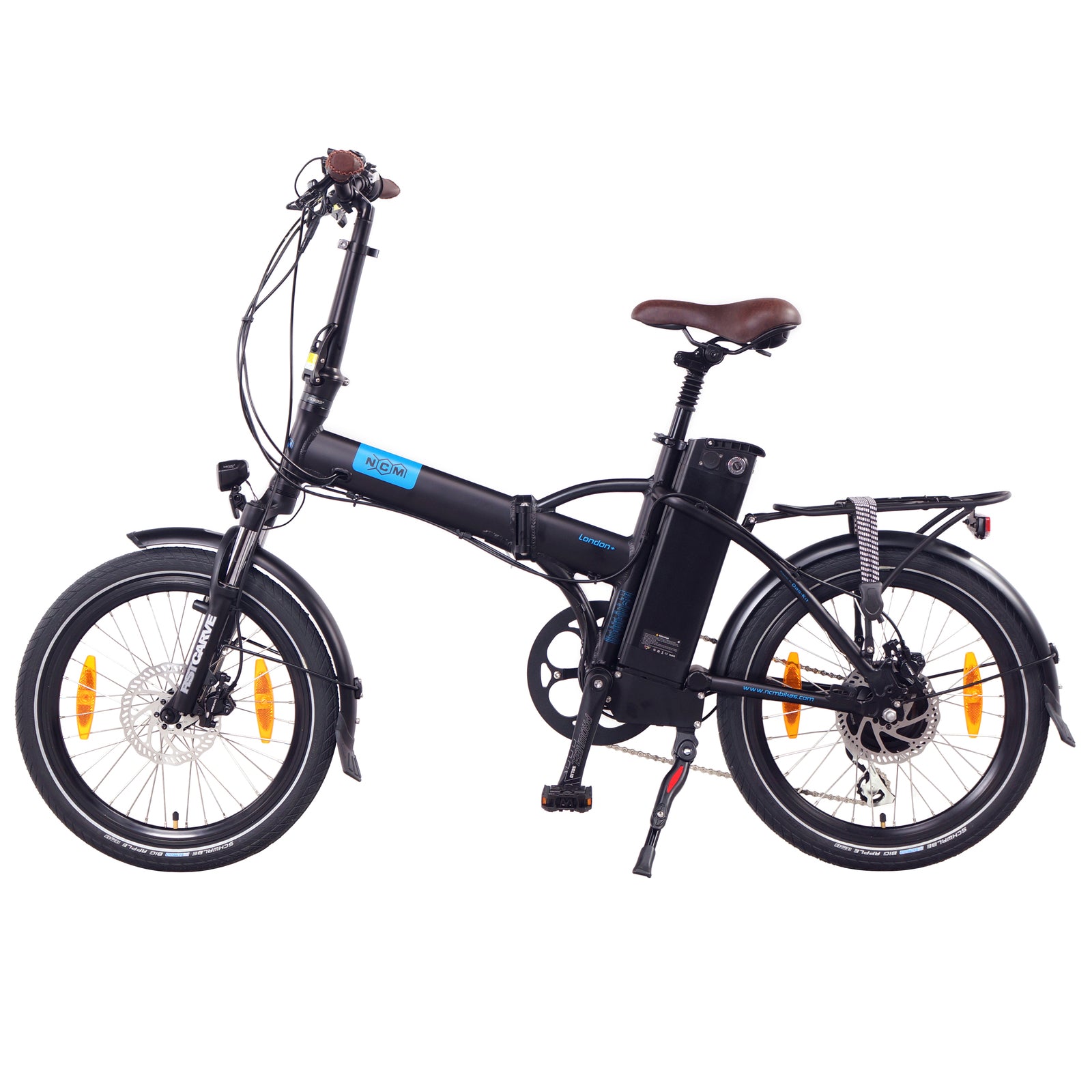 Bicicleta eléctrica plegable NCM London+, 250 W, batería de 36 V, 19 Ah y 684 Wh