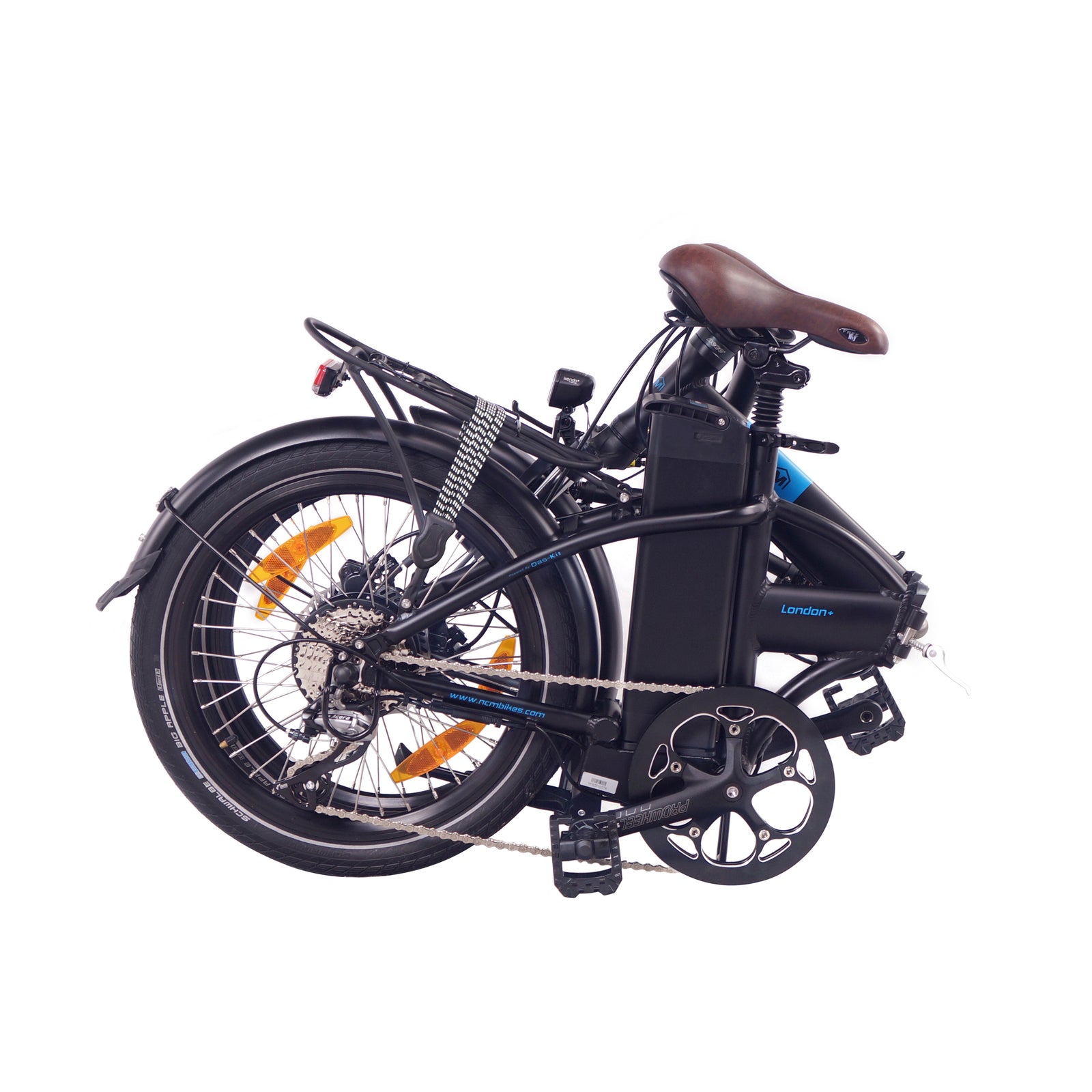 Bicicleta eléctrica plegable NCM London+, 250 W, batería de 36 V, 19 Ah y 684 Wh