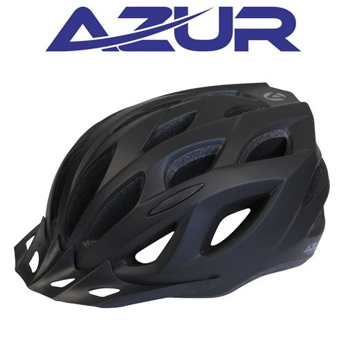 Casco Azur U80 - Negro mate - Mediano 54-58cm