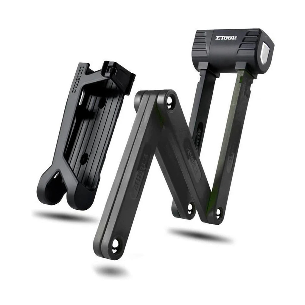 Candado para bicicleta plegable con llave portátil y resistente