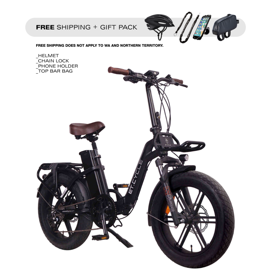ET-CYCLE F1000 48V 21 Ah , 1008Wh, Hydraulic Brakes