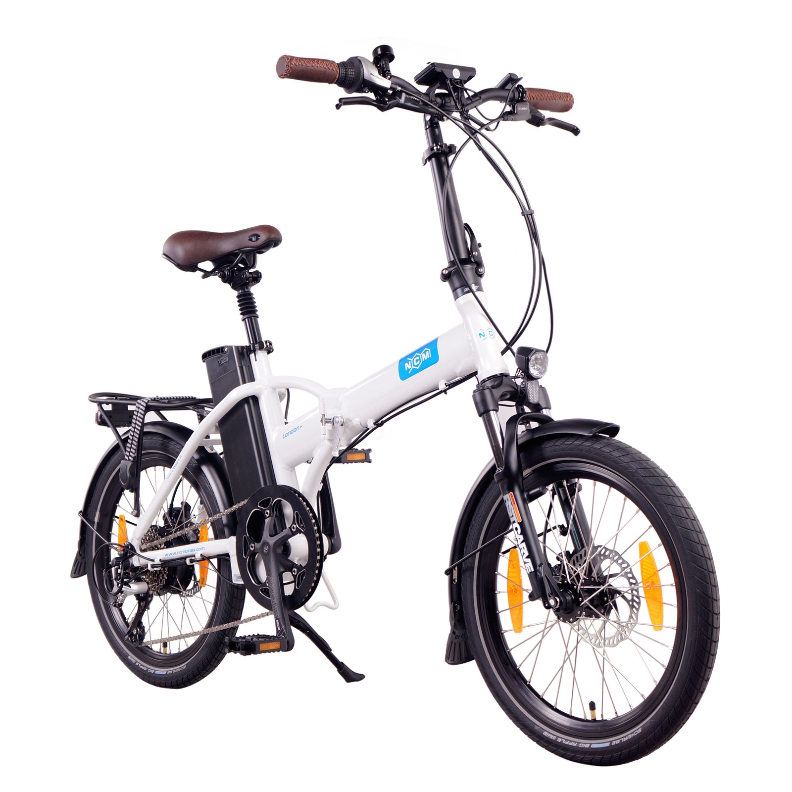 Bicicleta eléctrica plegable NCM London+, 250 W, batería de 36 V, 19 Ah y 684 Wh