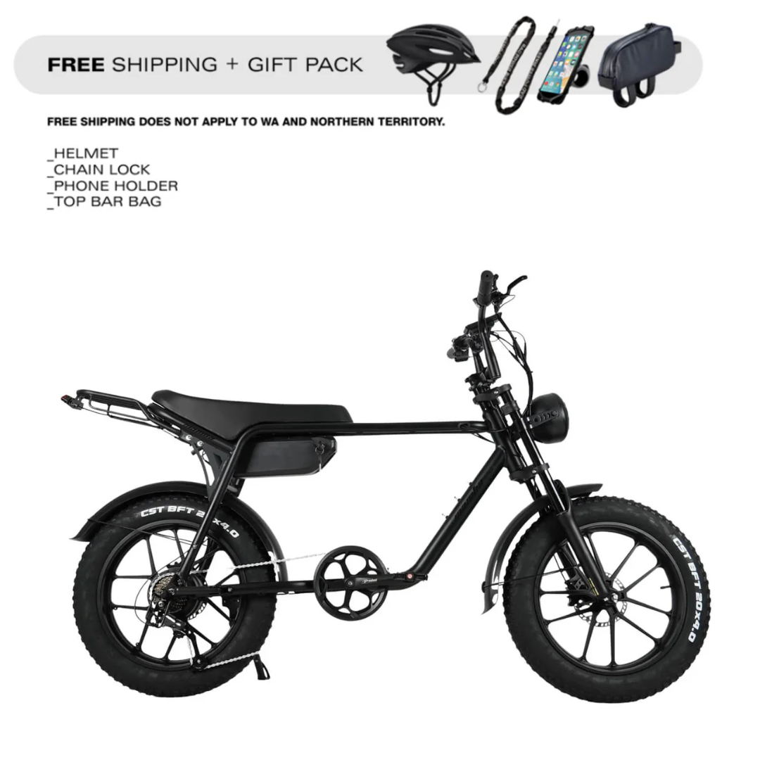 New Mamba Sahara Fat Tyre E-Bike 750W 48V 17AH