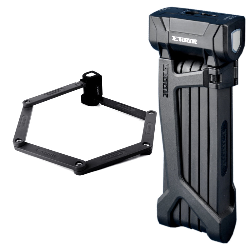 Candado para bicicleta plegable con llave portátil y resistente