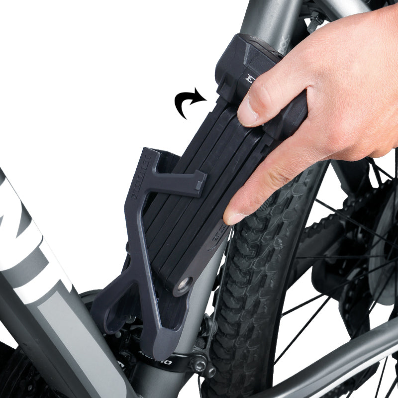 Candado para bicicleta plegable con llave portátil y resistente