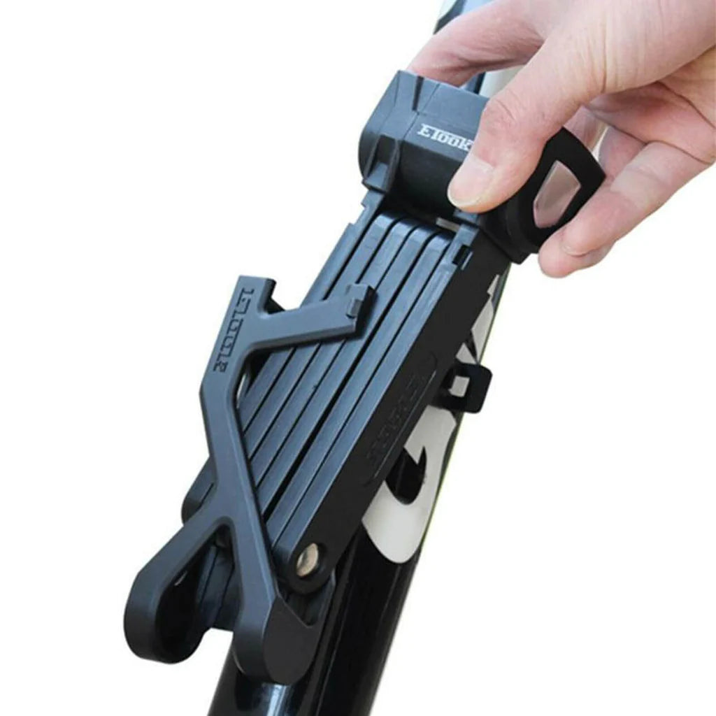 Candado para bicicleta plegable con llave portátil y resistente
