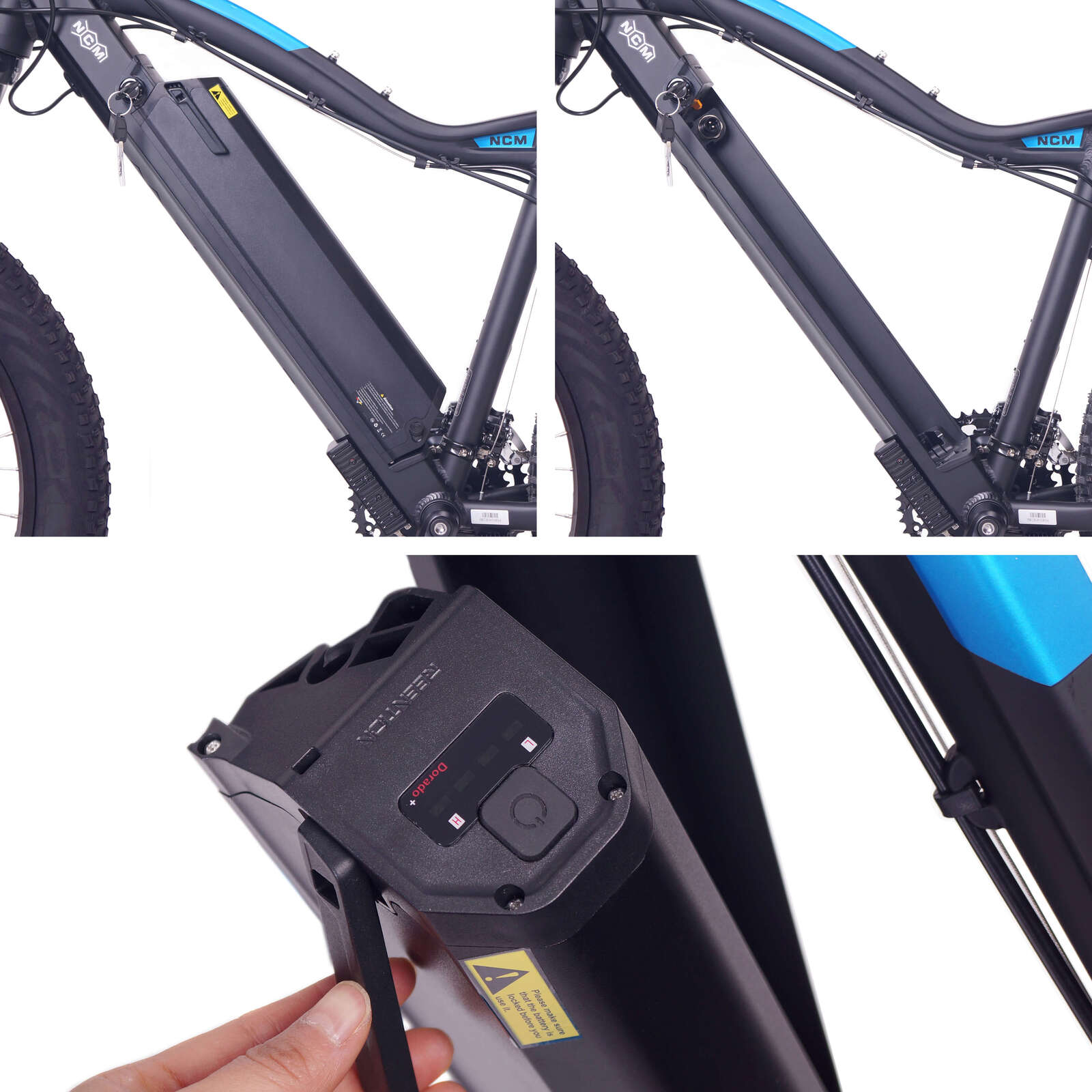 NCM Aspen Plus Fat Electric Bike, E-Bike, 48V 16Ah 250W, E-MTB 768Wh Battery