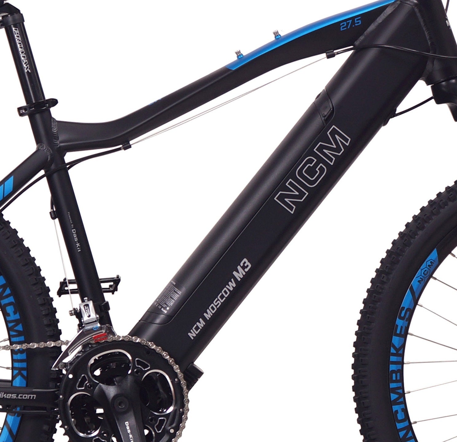 Bicicleta de montaña eléctrica NCM Moscow M3, 250 W, batería de 576 Wh