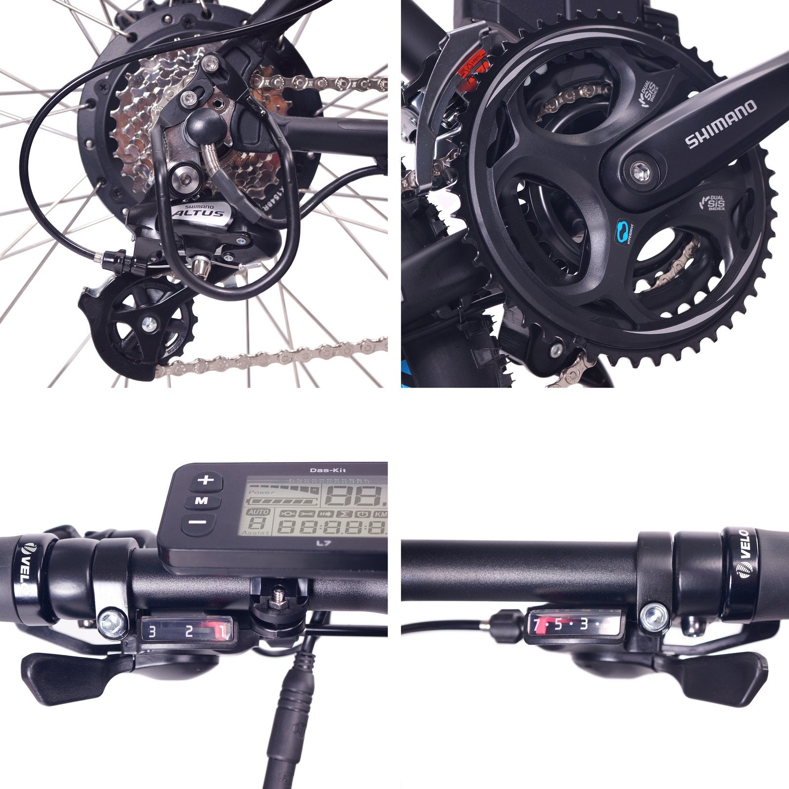 Bicicleta de montaña eléctrica NCM Moscow M3, 250 W, batería de 576 Wh