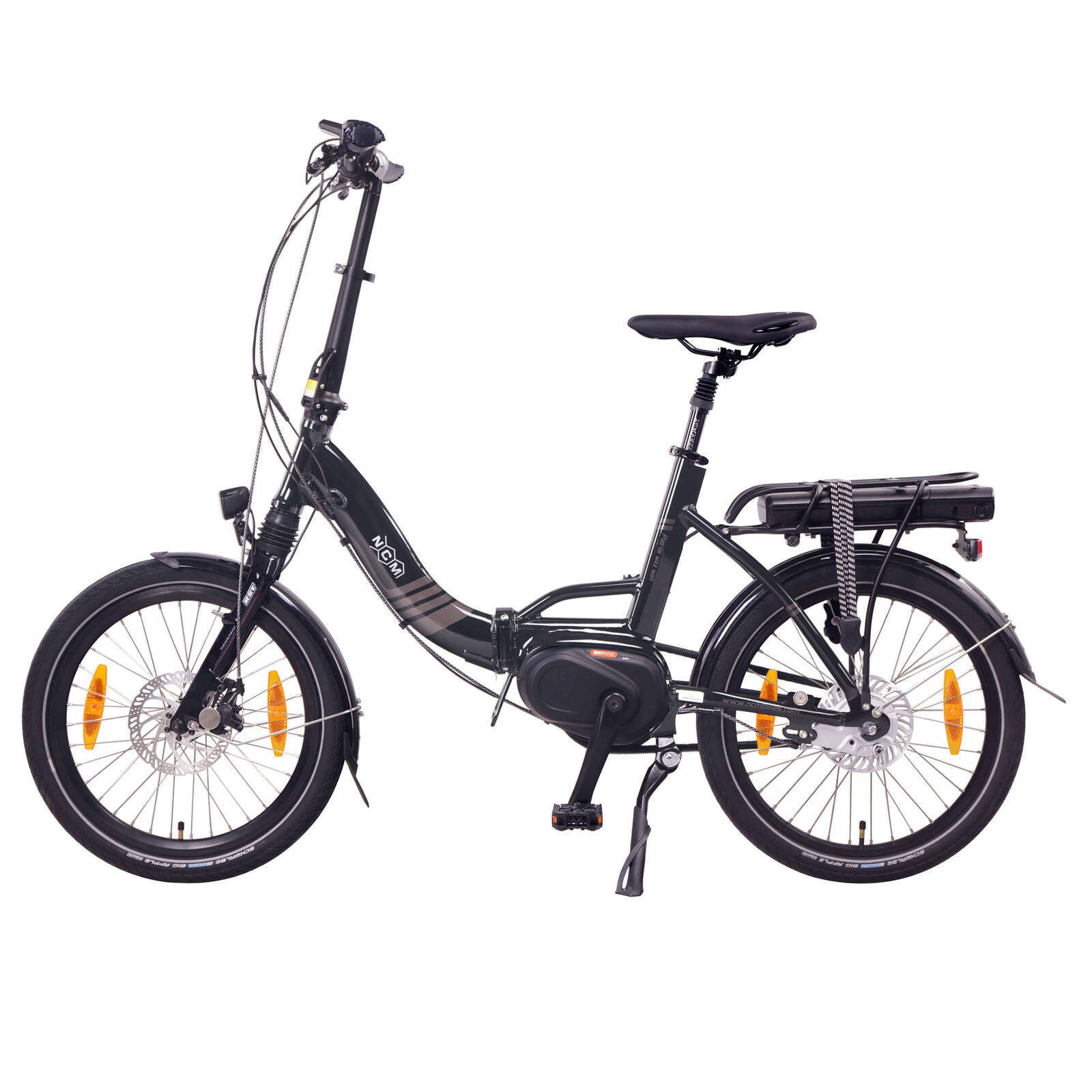 Bicicleta eléctrica plegable NCM Paris Max N8R, batería de 36 V, 14 Ah, 540 Wh [Negro 20]