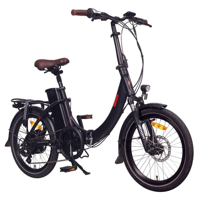 FOO F1 Folding Electric Bike, 250W E-Bike, 36V 13Ah 468Wh Battery [Matt Black 20]