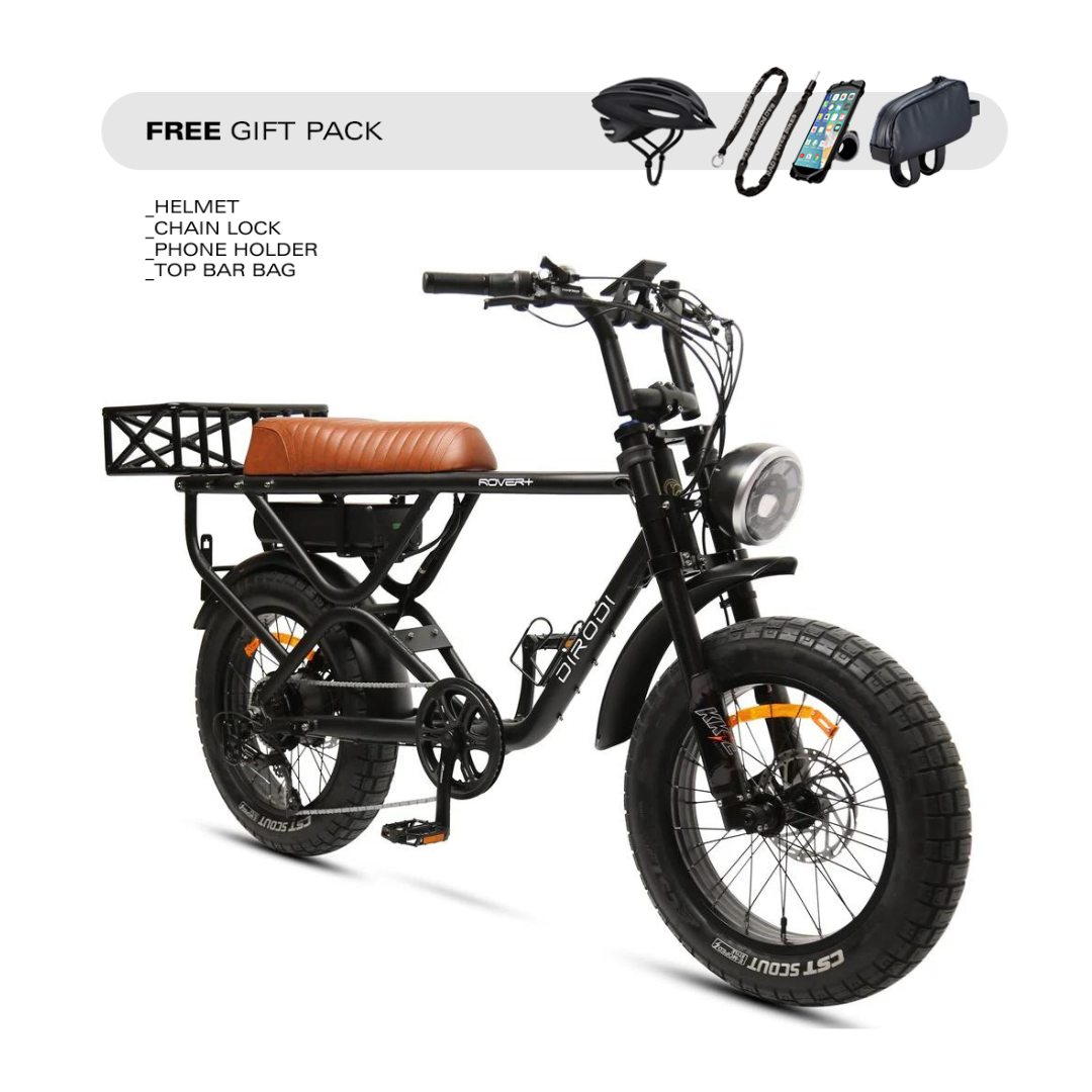 Dirodi Rover Plus Retro Fat Tyre Electric Bike (750W – 48v) GEN4