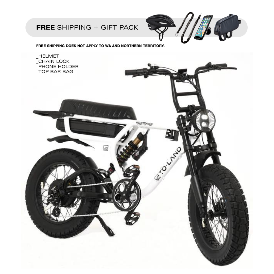 TOLAND HUNTSMAN E-BIKE, 1000W, 52V 20AH 1040WH BATTERY (PRE ORDER - ARRIVES EARLY DECEMBER)