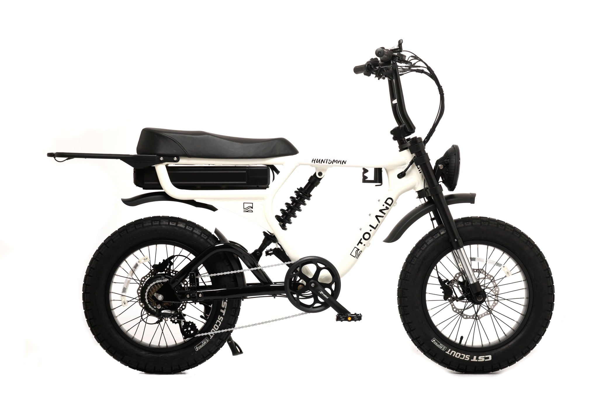 BICICLETA ELÉCTRICA TOLAND HUNTSMAN ST, 750 W, BATERÍA DE 48 V, 15 AH Y 720 WH