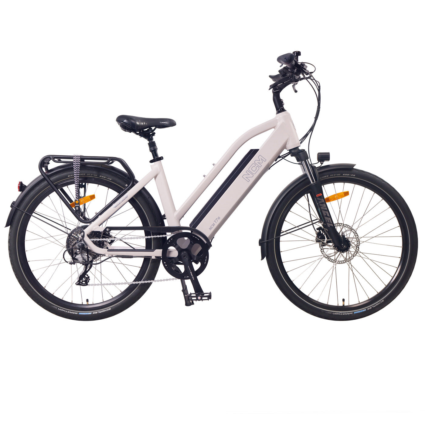 Bicicleta eléctrica de trekking NCM T7S con cuadro de mandos, 250 W, batería de 48 V, 19 Ah, 912 Wh, 26" 